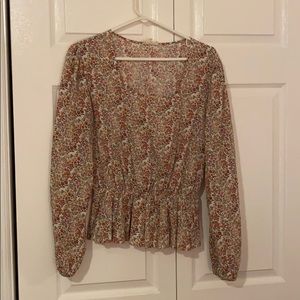 ROOLEE Floral Peplum blouse